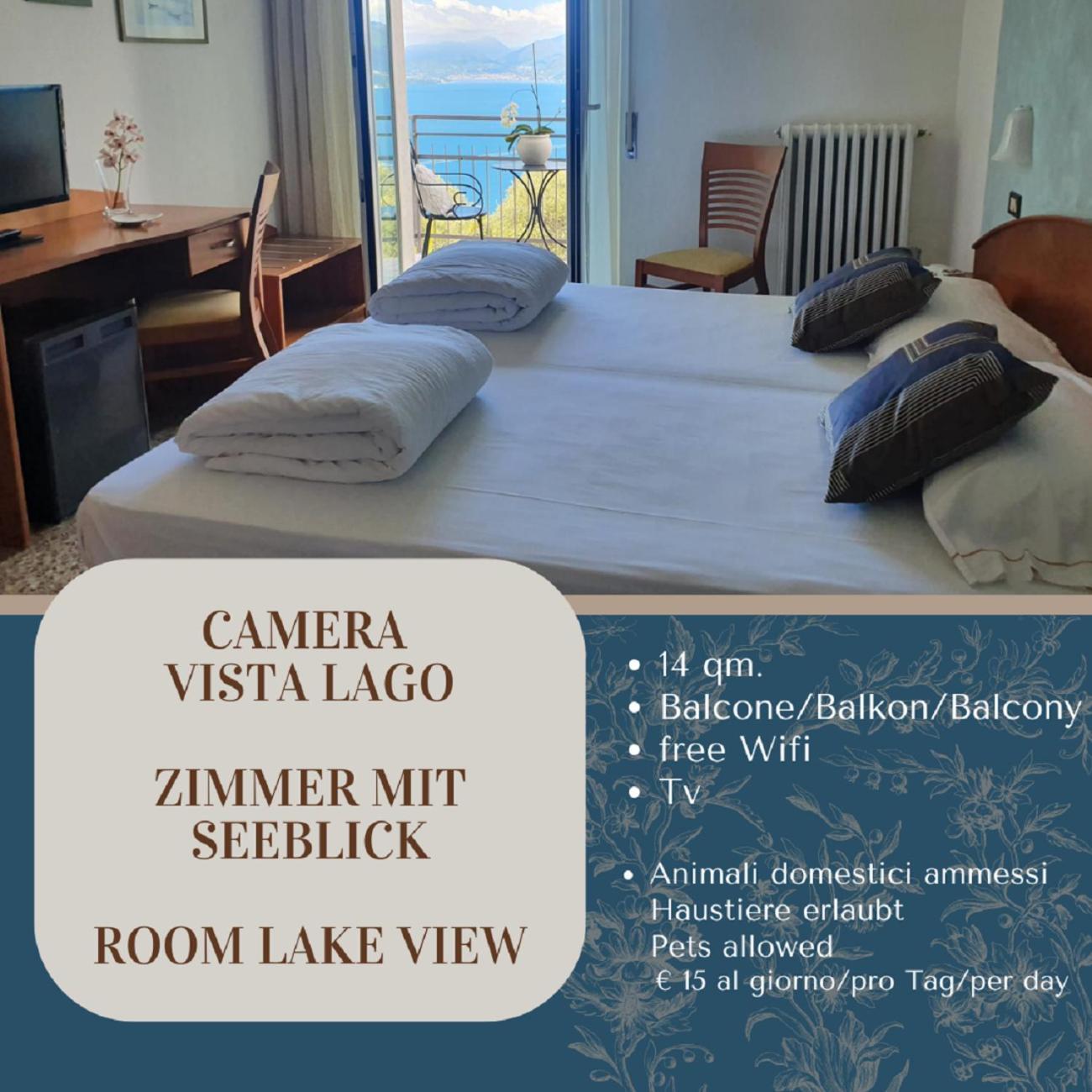 Hotel 2 Palme Torri Del Benaco Buitenkant foto
